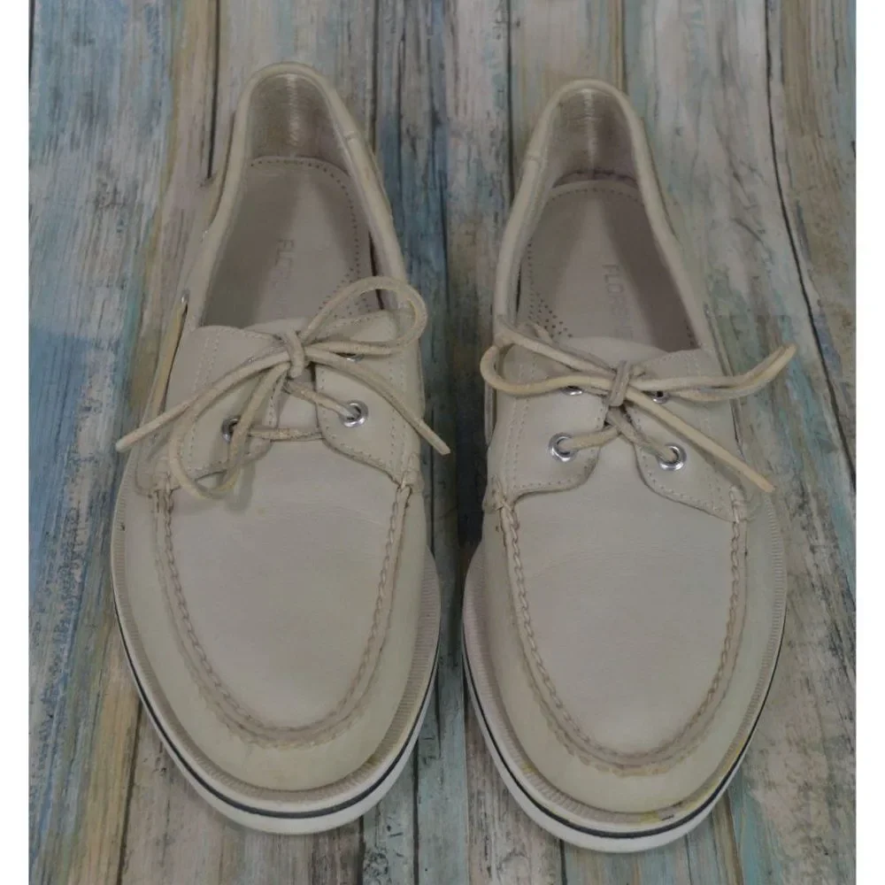 Florsheim Men's Leather Boat Shoes Size 11 Sneaker Moccasins